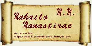 Mahailo Manastirac vizit kartica